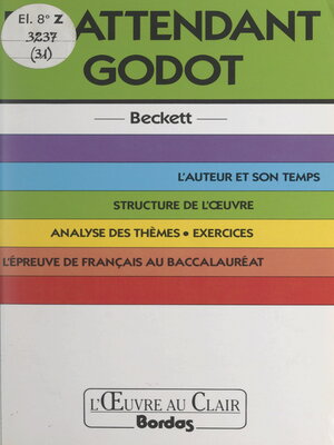 cover image of En attendant Godot, Beckett
